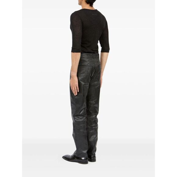 Mm6 Maison Margiela Black Denim - Regular & Straight-Leg Jeans Men